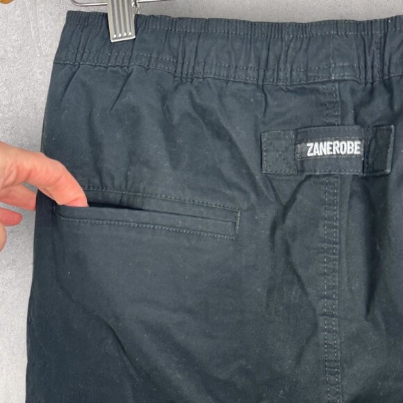 SOLD Zanerobe Sureshot Joggers Black Mens Size 32 Slouch Cotton Casual‎ Pants - Picture 12 of 16